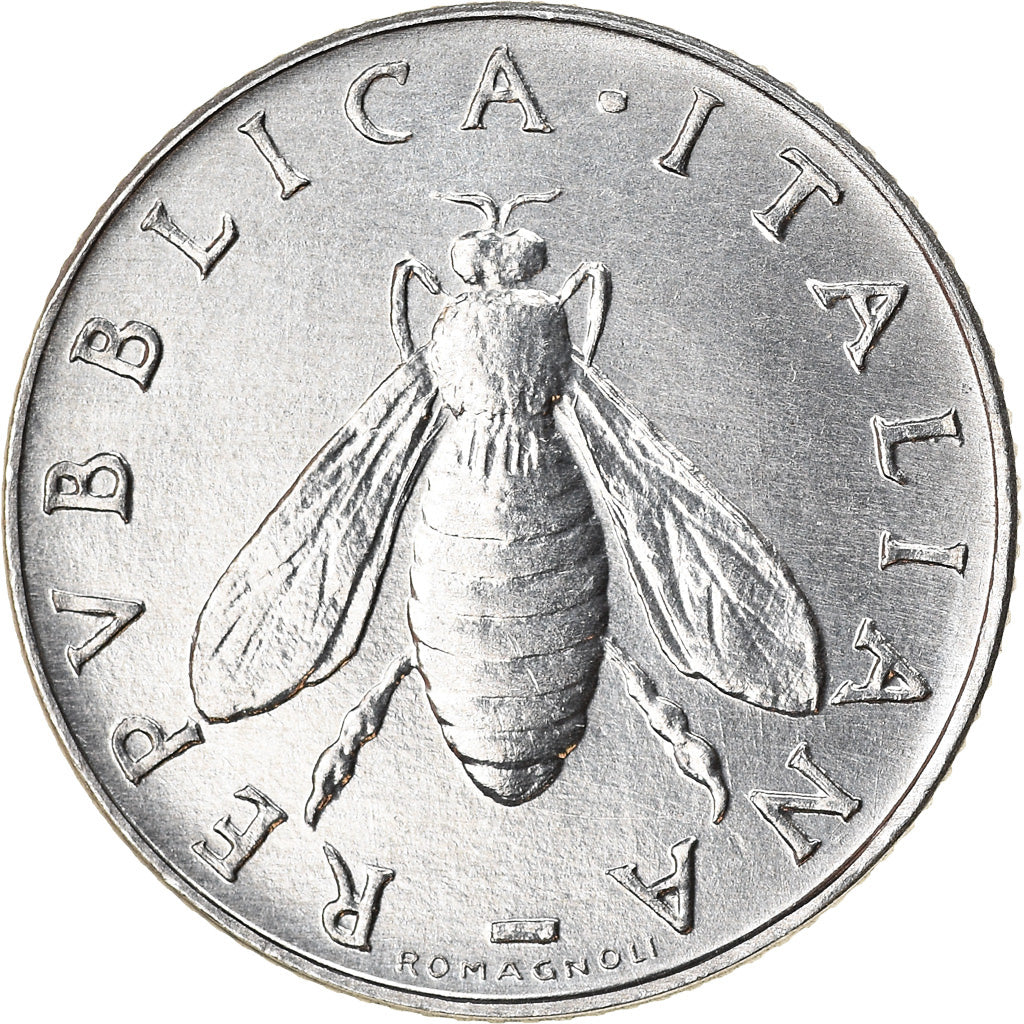 Coin, Italy, 2 Lire, 1985, Rome, AU(50-53), Aluminum, KM:94