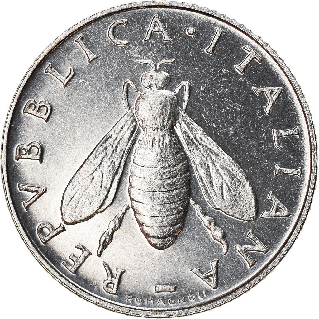Coin, Italy, 2 Lire, 1987, Rome, BE, MS(63), Aluminum, KM:94