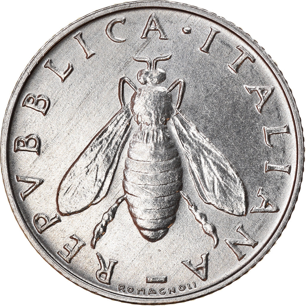 Coin, Italy, 2 Lire, 1991, Rome, AU(55-58), Aluminum, KM:94