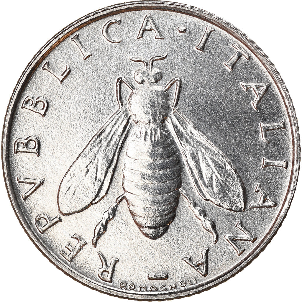 Coin, Italy, 2 Lire, 1993, Rome, AU(55-58), Aluminum, KM:94