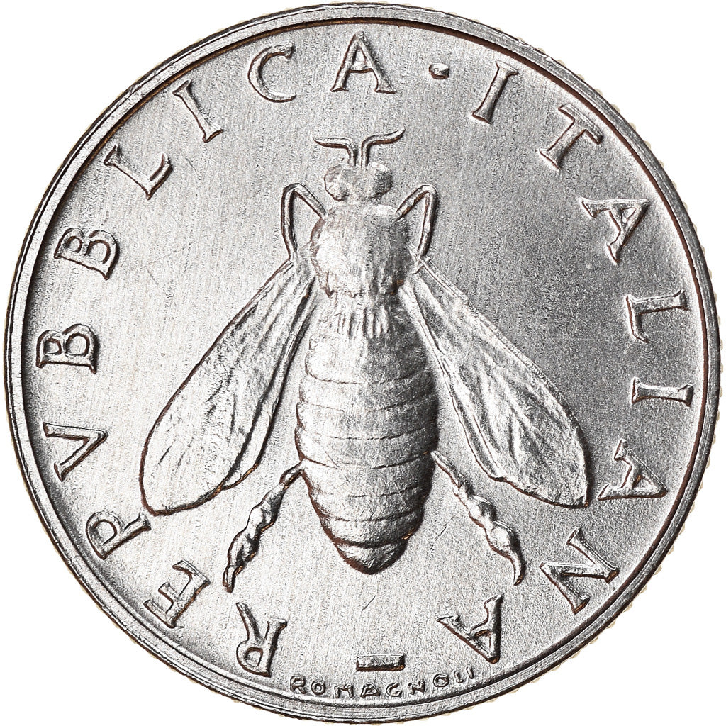 Coin, Italy, 2 Lire, 1993, Rome, AU(50-53), Aluminum, KM:94