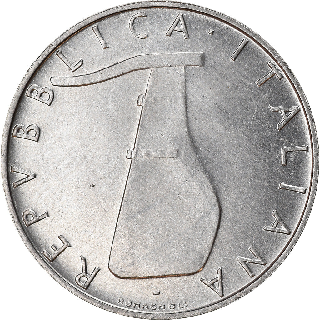 Coin, Italy, 5 Lire, 1983, Rome, AU(50-53), Aluminum, KM:92