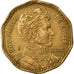 Coin, Chile, 50 Pesos, 1988, EF(40-45), Aluminum-Bronze, KM:219.2