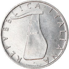 Coin, Italy, 5 Lire, 1991, Rome, EF(40-45), Aluminum, KM:92