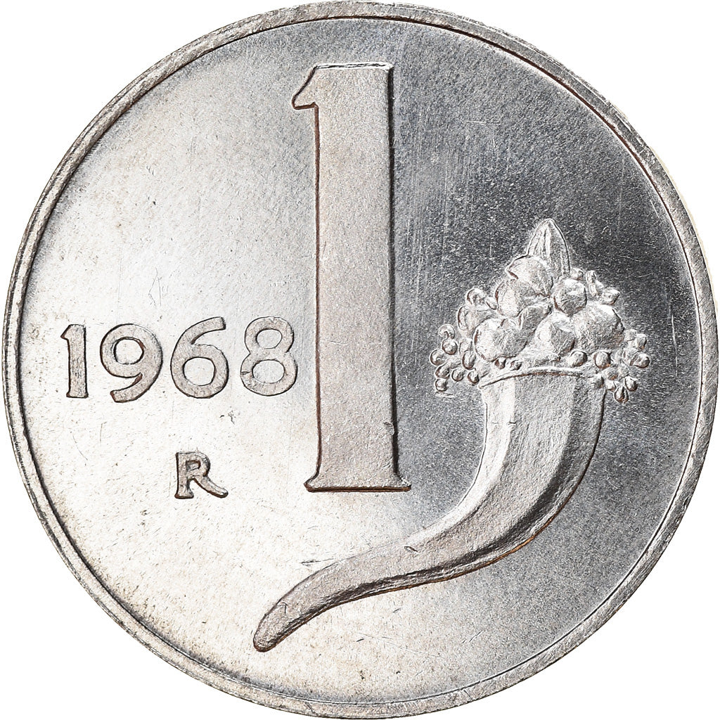Monnaie, Italie, Lira, 1968, Rome, TTB+, Aluminium, KM:91