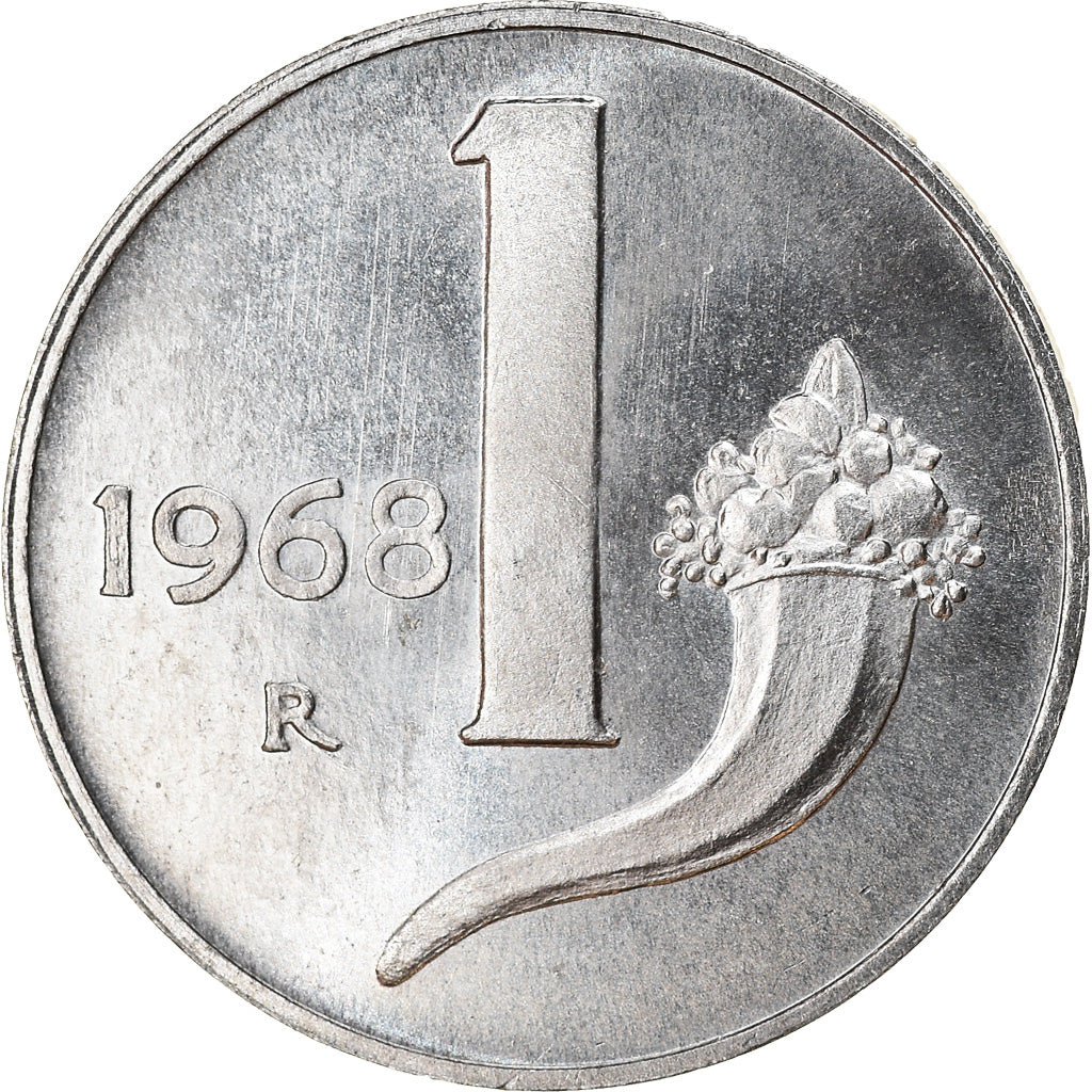 Monnaie, Italie, Lira, 1968, Rome, TTB, Aluminium, KM:91
