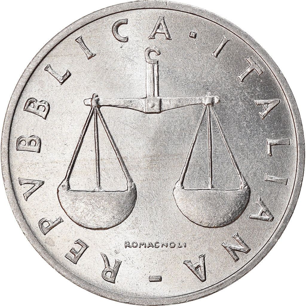 Coin, Italy, Lira, 1980, Rome, EF(40-45), Aluminum, KM:91