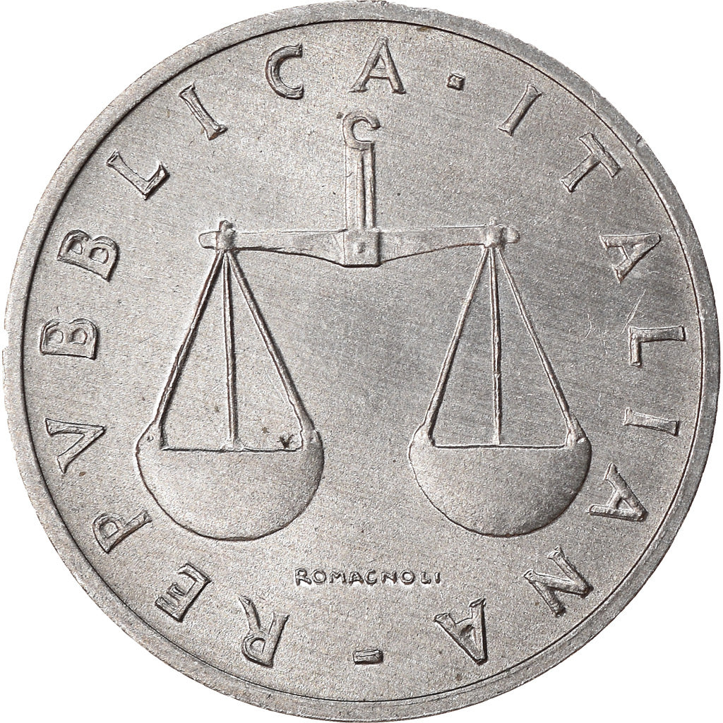 Coin, Italy, Lira, 1981, Rome, EF(40-45), Aluminum, KM:91