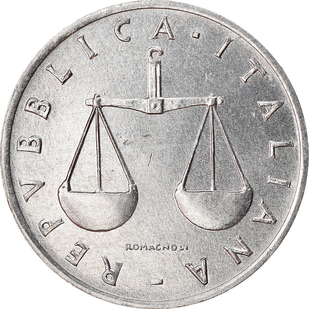 Coin, Italy, Lira, 1982, Rome, EF(40-45), Aluminum, KM:91