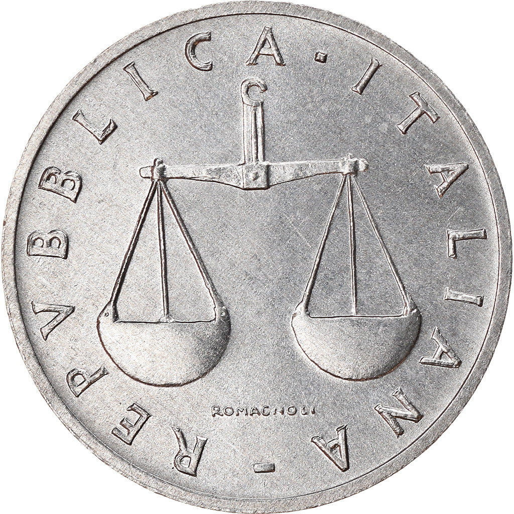 Coin, Italy, Lira, 1984, Rome, EF(40-45), Aluminum, KM:91