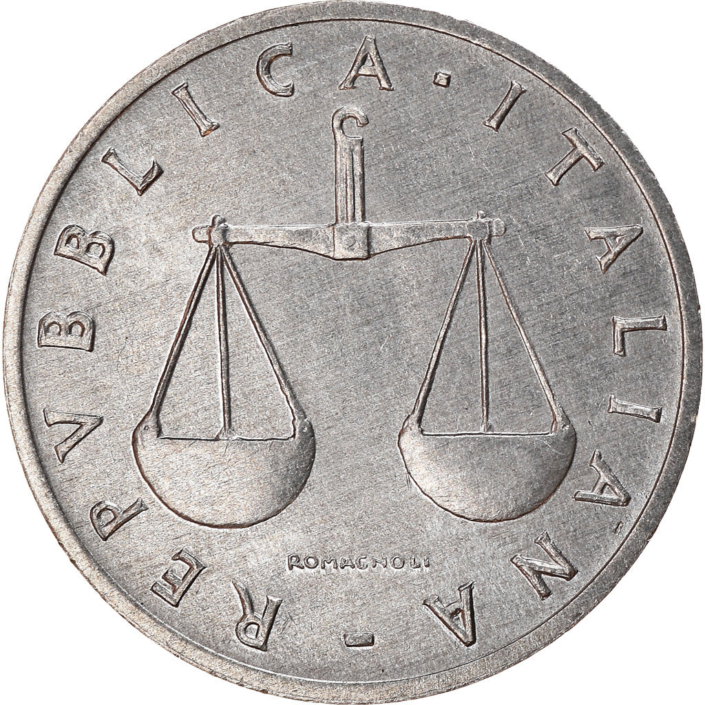 Coin, Italy, Lira, 1984, Rome, EF(40-45), Aluminum, KM:91