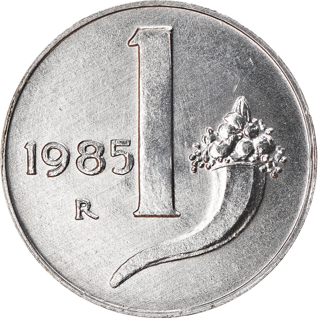 Coin, Italy, Lira, 1985, Rome, AU(50-53), Aluminum, KM:91