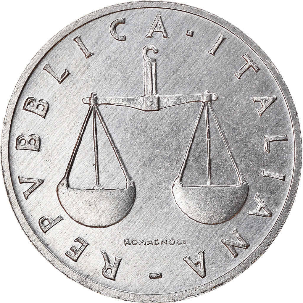 Moneda, Italia, Lira, 1986, Rome, MBC, Aluminio, KM:91