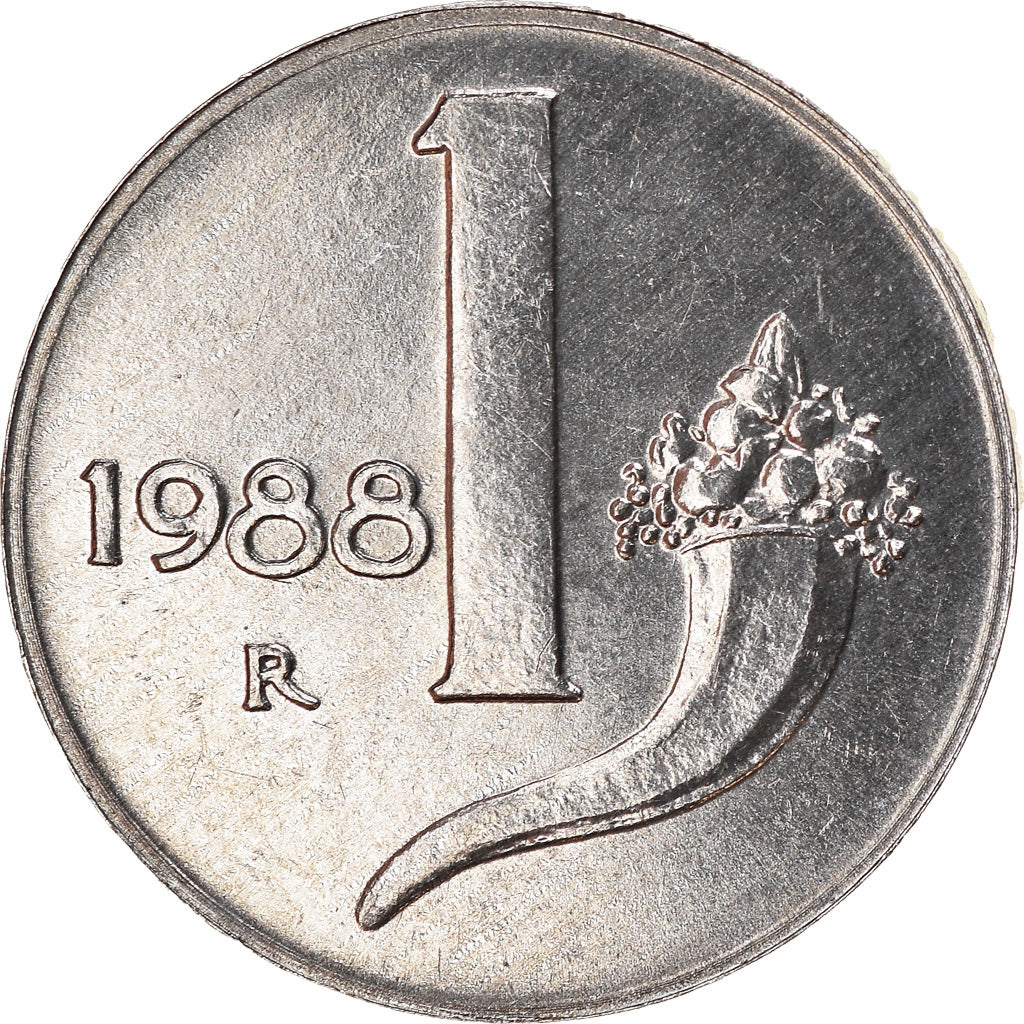 Monnaie, Italie, Lira, 1988, Rome, TTB, Aluminium, KM:91
