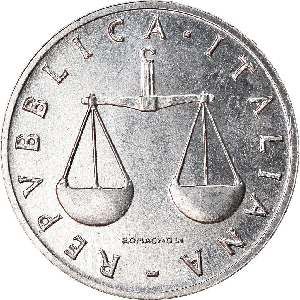 Coin, Italy, Lira, 1988, Rome, EF(40-45), Aluminum, KM:91