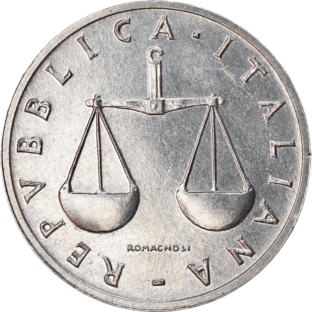 Coin, Italy, Lira, 1990, Rome, EF(40-45), Aluminum, KM:91