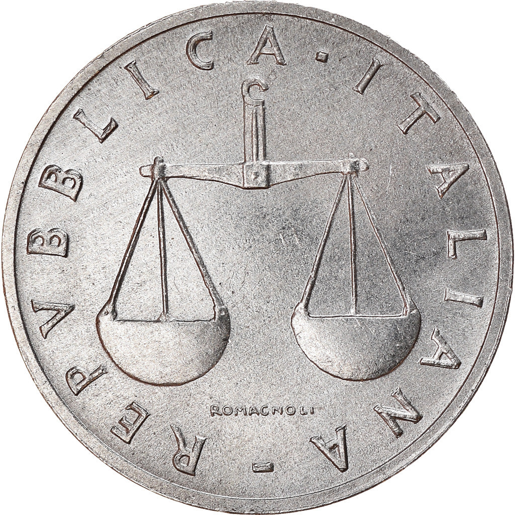 Coin, Italy, Lira, 1992, Rome, EF(40-45), Aluminum, KM:91
