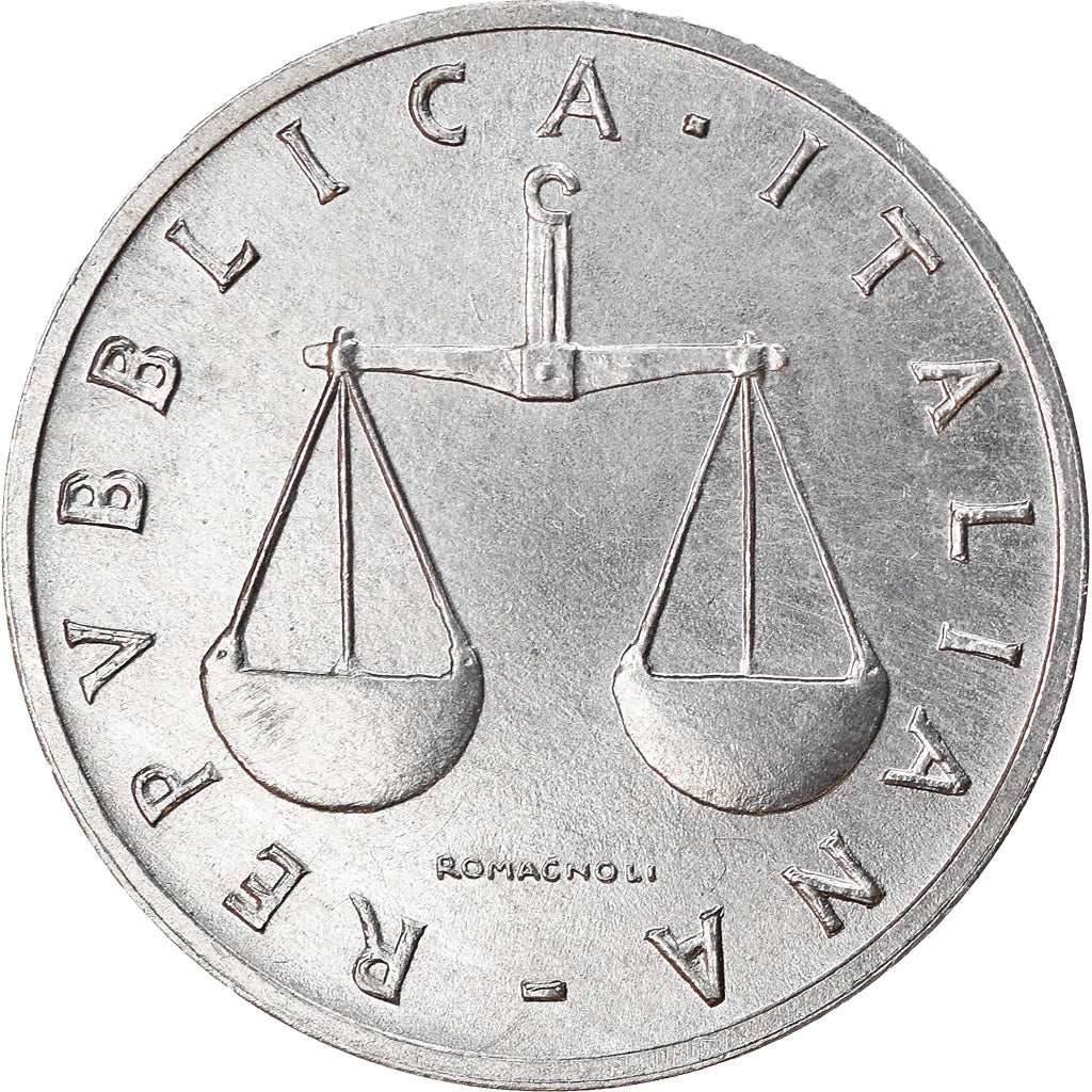 Coin, Italy, Lira, 1992, Rome, EF(40-45), Aluminum, KM:91
