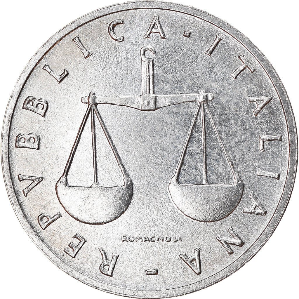 Coin, Italy, Lira, 1993, Rome, EF(40-45), Aluminum, KM:91