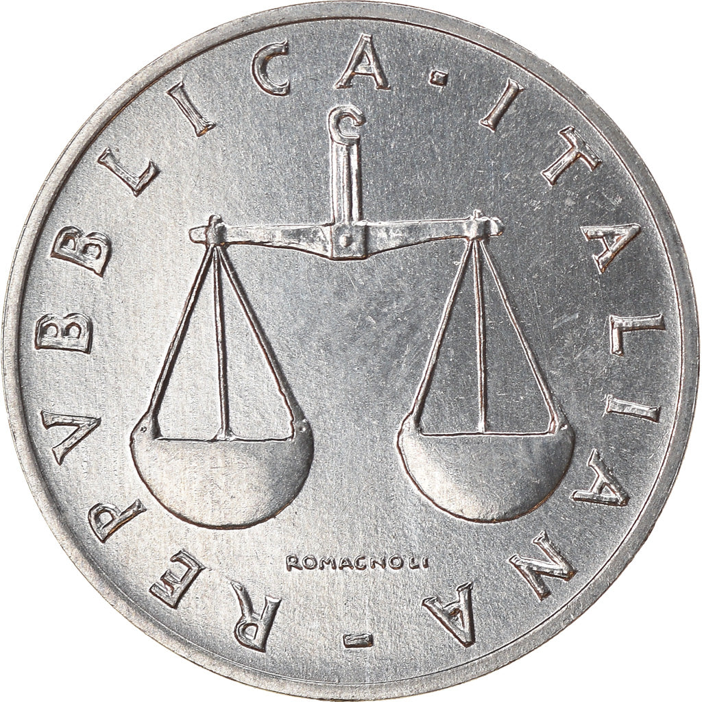 Coin, Italy, Lira, 1998, Rome, MS(63), Aluminum, KM:91