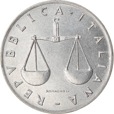 Coin, Italy, Lira, 2001, Rome, AU(50-53), Aluminum, KM:91
