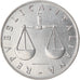 Coin, Italy, Lira, 2001, Rome, AU(50-53), Aluminum, KM:91