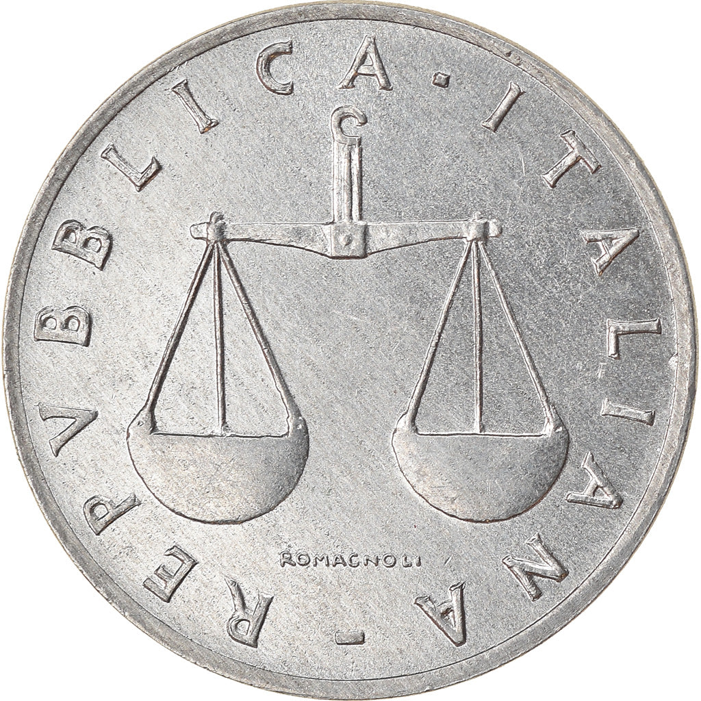 Coin, Italy, Lira, 2001, Rome, EF(40-45), Aluminum, KM:91