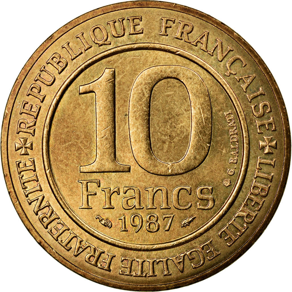Monnaie, France, 10 Francs, 1987, SUP+, Nickel-Bronze, KM:961d, Gadoury:820
