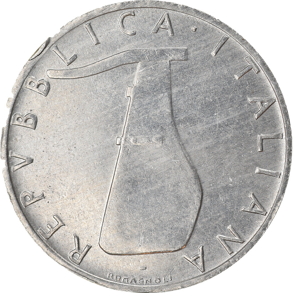 Munten, Italië, 5 Lire, 1983, Rome, ZF, Aluminium, KM:92