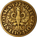 Coin, Poland, 5 Groszy, 1923, Warsaw, EF(40-45), Brass, KM:10