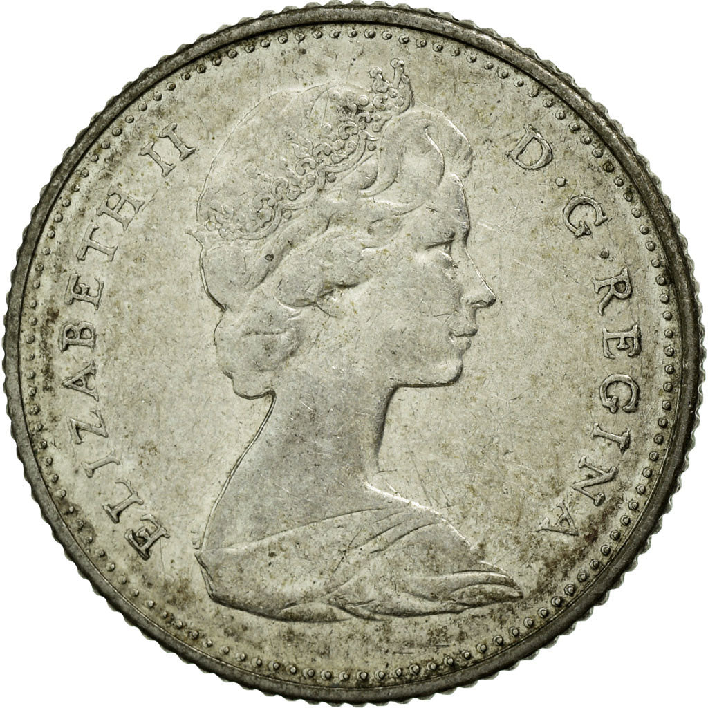 Coin, Canada, Elizabeth II, 10 Cents, 1968, Royal Canadian Mint, Ottawa