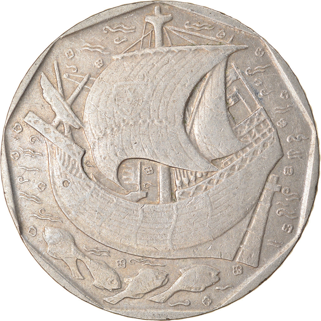 Münze, Portugal, 50 Escudos, 1987, S+, Copper-nickel, KM:636