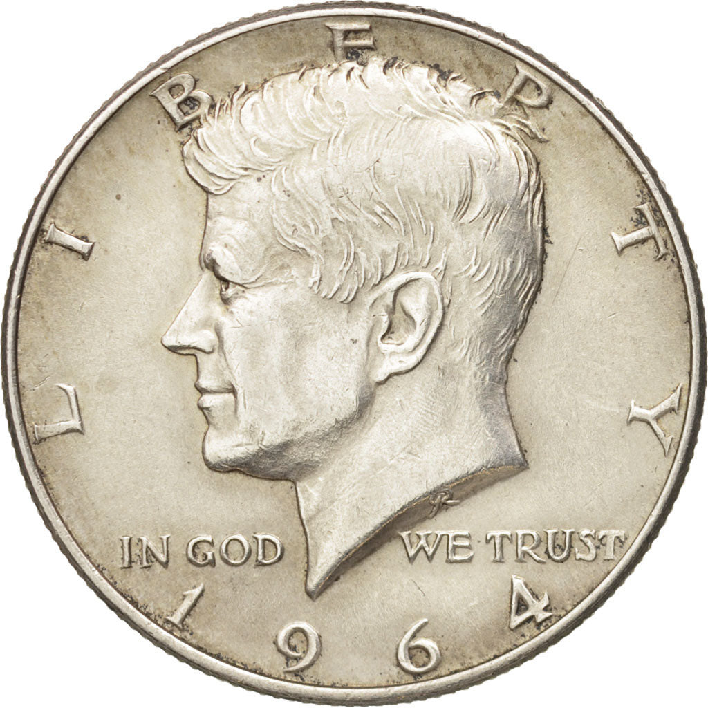 Vereinigte Staaten, Kennedy Half Dollar, 1964,U.S. Mint,Denver, AU(50-53),KM 202