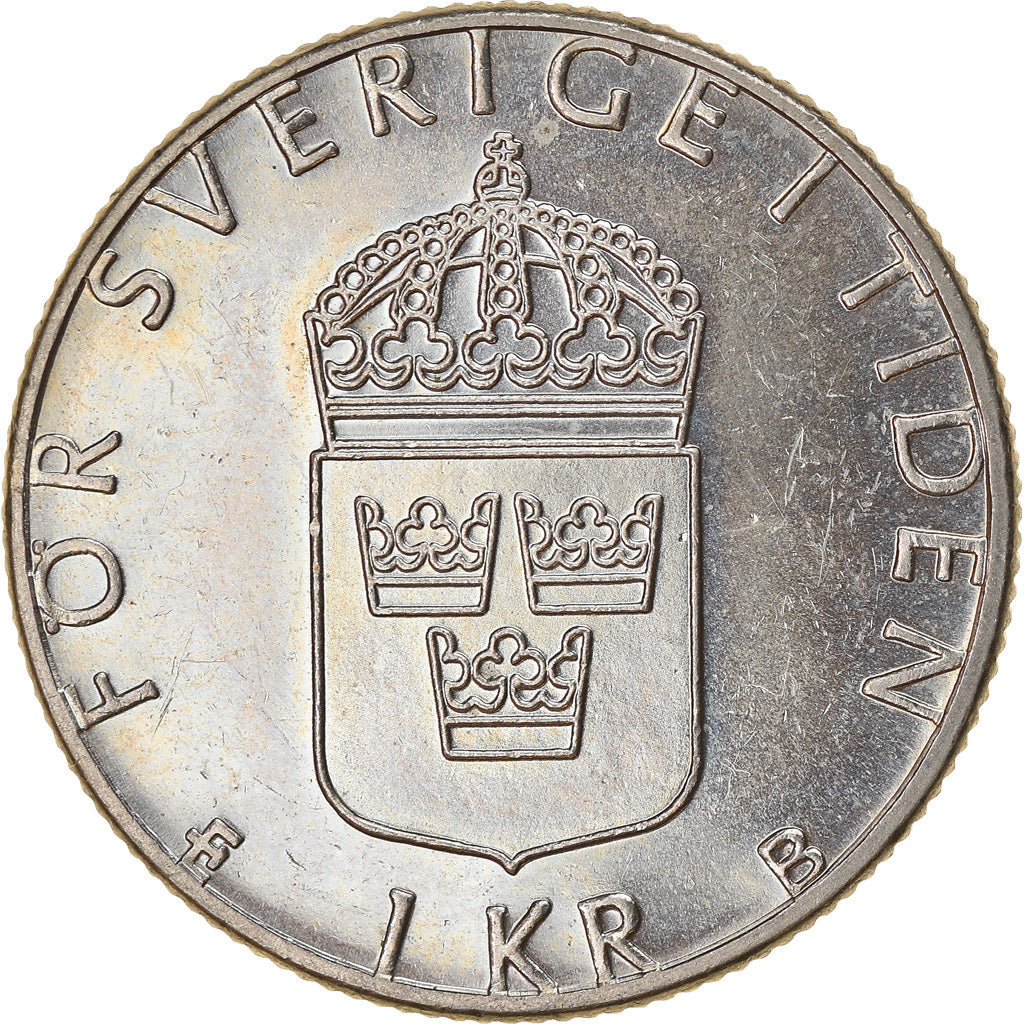 Coin, Sweden, Carl XVI Gustaf, Krona, 1997, AU(50-53), Copper-nickel, KM:852a