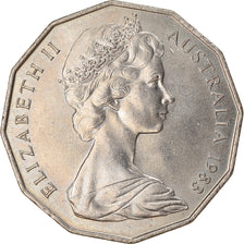 Coin, Australia, Elizabeth II, 50 Cents, 1983, AU(50-53), Copper-nickel, KM:68