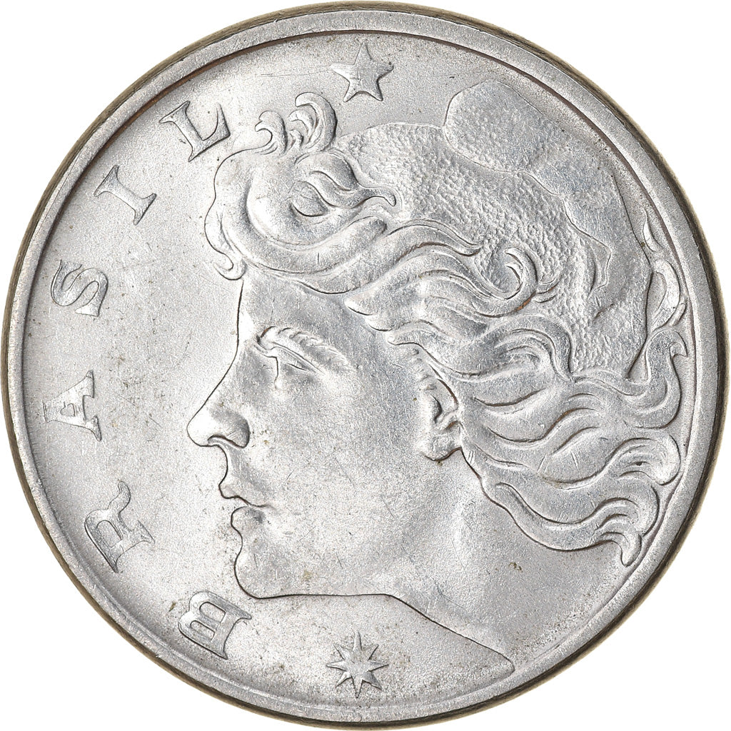 Monnaie, Brésil, 20 Centavos, 1976, TTB, Stainless Steel, KM:579.1a