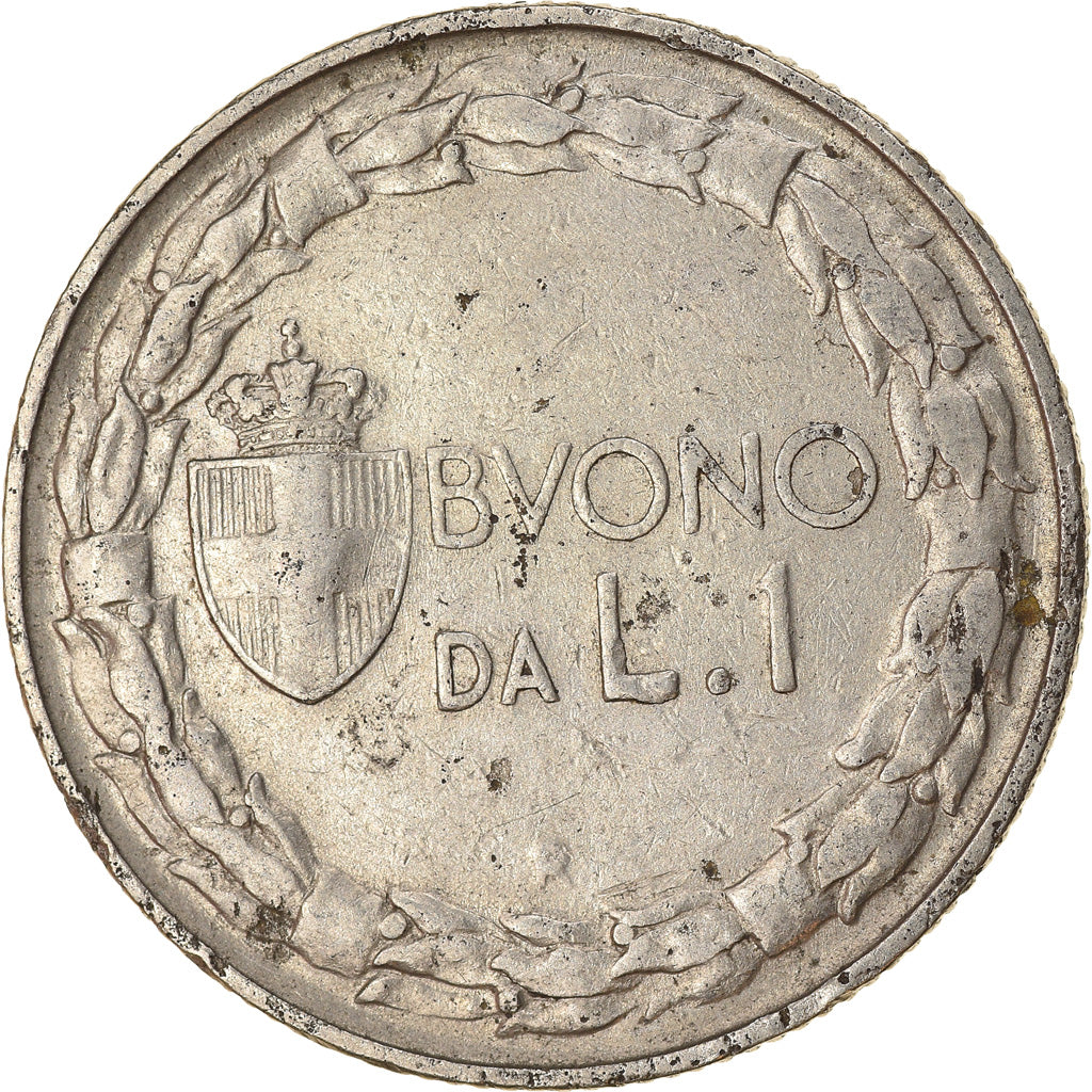 Moeda, Itália, Vittorio Emanuele III, Lira, 1922, Rome, VF(30-35), Níquel