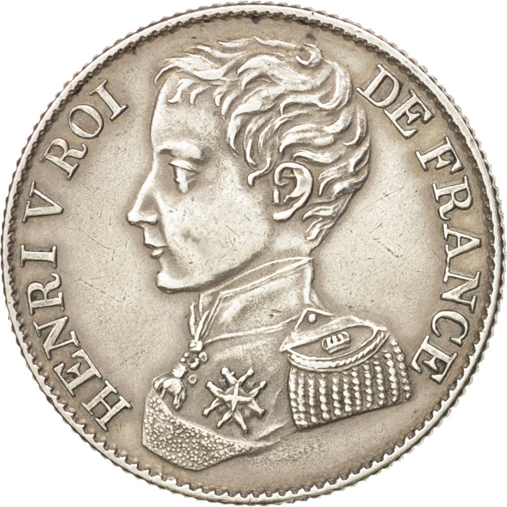 Coin, France, Henri V, Franc, 1831, AU(50-53), Silver, KM:28.2, Gadoury:451