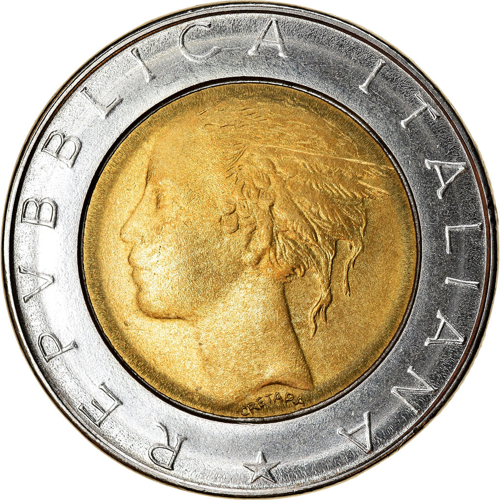 Munten, Italië, 500 Lire, 1987, Rome, ZF+, Bi-Metallic, KM:111