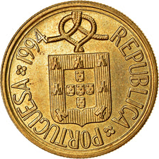 Coin, Portugal, 5 Escudos, 1994, EF(40-45), Nickel-brass, KM:632