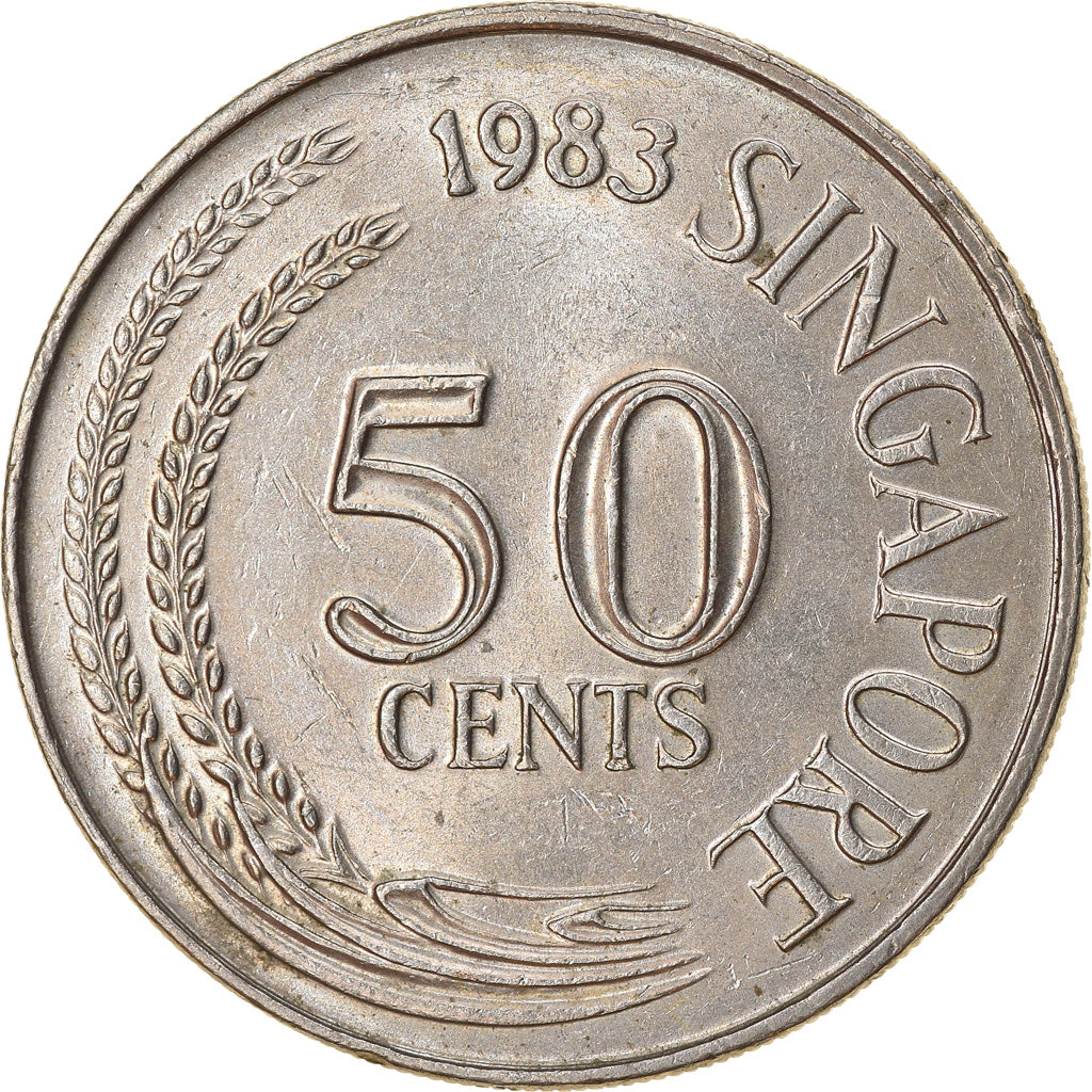 Monnaie, Singapour, 50 Cents, 1983, Singapore Mint, TTB, Copper-nickel, KM:5