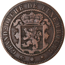 Coin, Luxembourg, William III, 10 Centimes, 1865, Paris, VF(20-25), Bronze