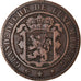 Coin, Luxembourg, William III, 10 Centimes, 1865, Paris, VF(20-25), Bronze