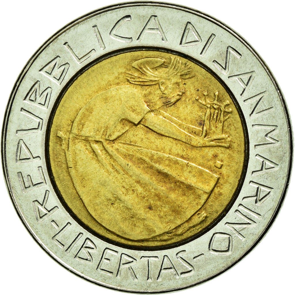 Moneta, San Marino, 500 Lire, 1985, BB+, Bi-metallico, KM:181