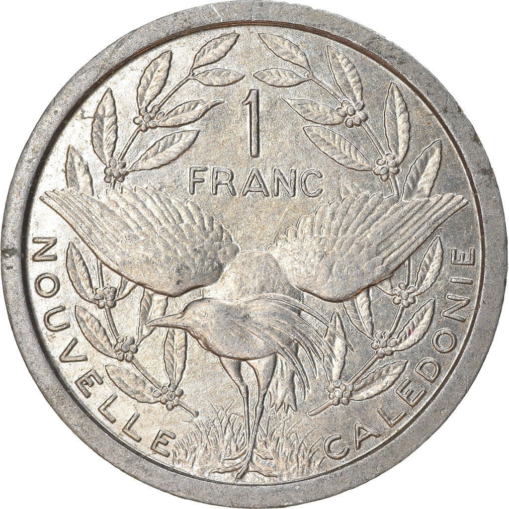 Coin, New Caledonia, Franc, 1988, Paris, EF(40-45), Aluminum, KM:10