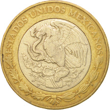Mexico, 10 Pesos, 1999, Mexico City, EF(40-45), Bi-Metallic, KM:616