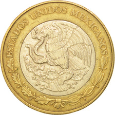 Mexico, 10 Pesos, 2004, Mexico City, EF(40-45), Bi-Metallic, KM:616