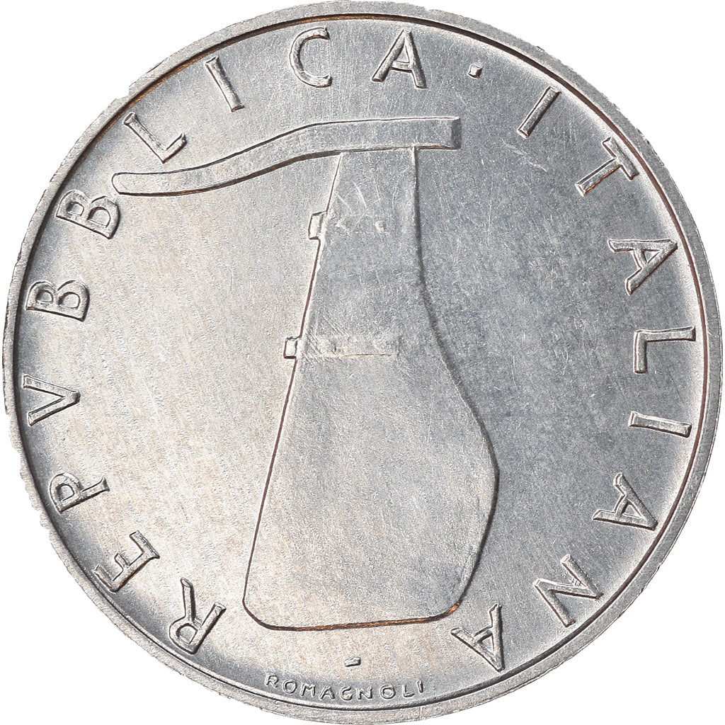 Munten, Italië, 5 Lire, 1985, Rome, ZF+, Aluminium, KM:92
