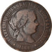 Coin, Spain, Isabel II, 5 Centimos, 1868, Barcelona, VF(20-25), Copper, KM:635.1
