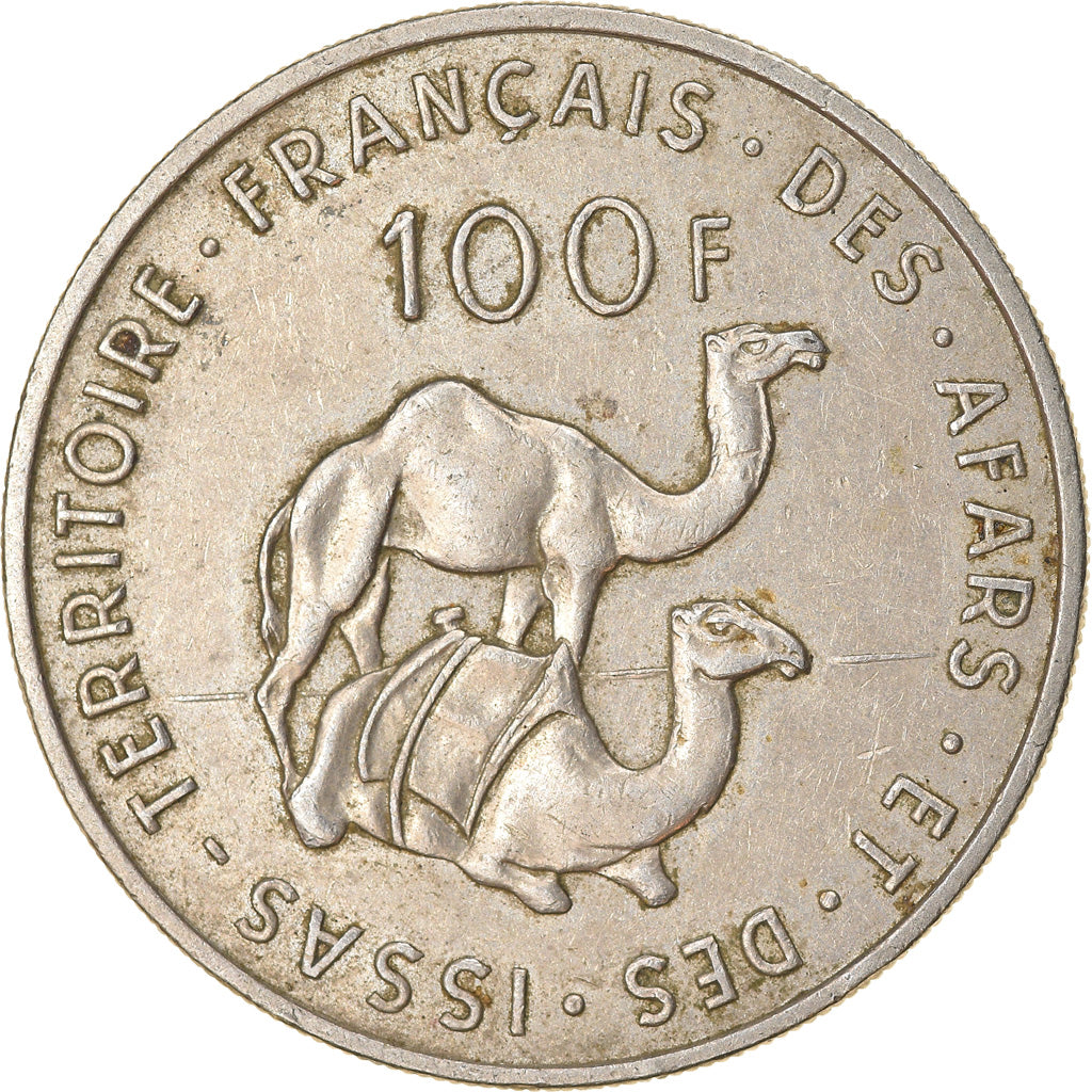 Coin, FRENCH AFARS & ISSAS, 100 Francs, 1970, Paris, EF(40-45), Copper-nickel